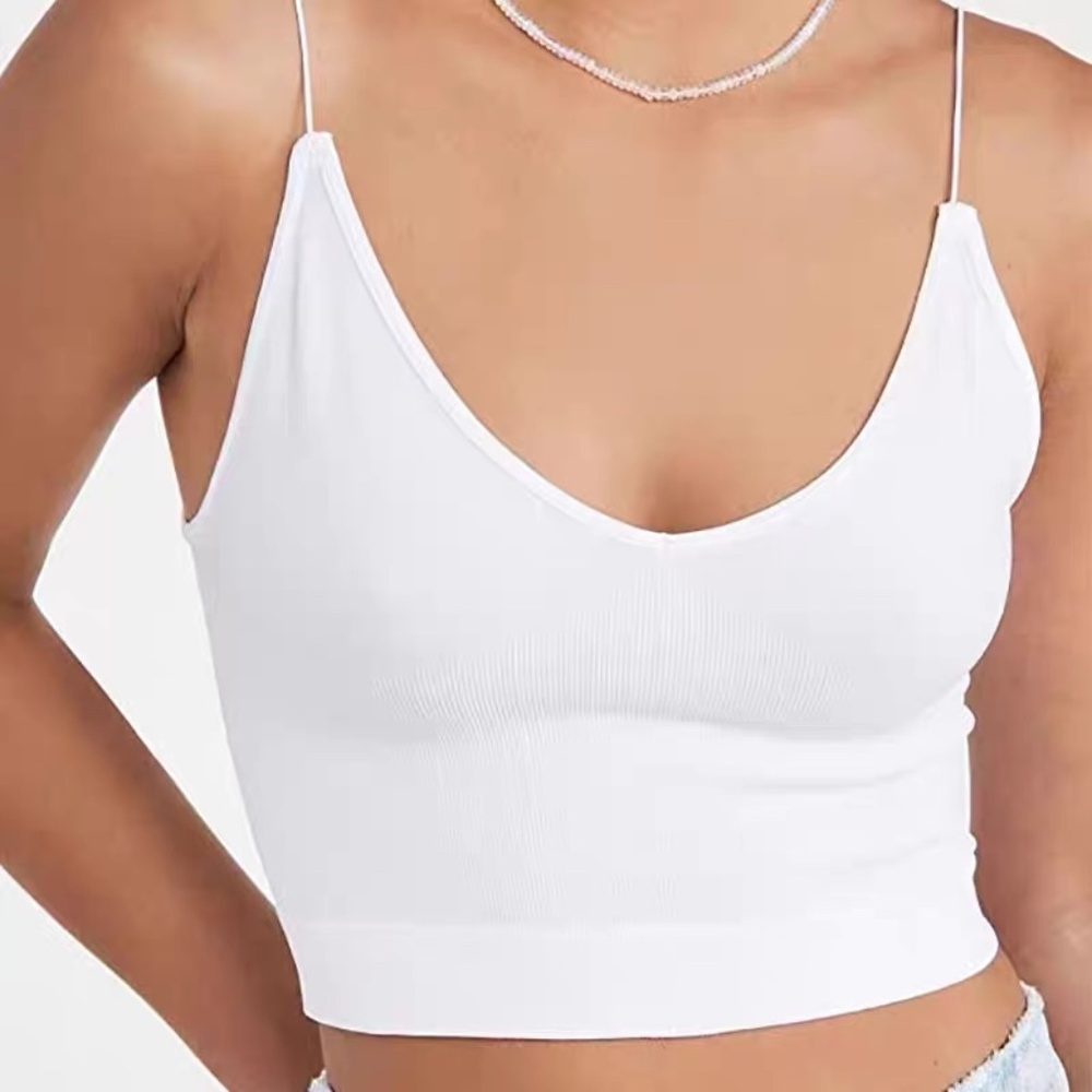 Free people Top Tanks White Size M/L NWT